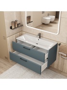 Тумба подвесная Uperwood, под раковину Uperwood Foster New 100 см, цвет серый графит 10994204