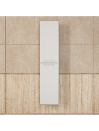 Шкаф - пенал навесной для ванной Uperwood Foster NEW, 360×300×1600 мм, цвет белый