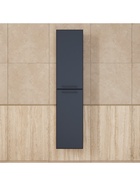 Шкаф - пенал навесной для ванной Uperwood Foster NEW 36×30×160 см, цвет черный  (артикул 10994206)  большой выбор товаров оптом и в розницу по низким ценам с доставкой