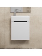 Тумба подвесная Uperwood, под раковину Uperwood Tanos 40, цвет белый/графит - Фото 3