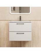 Тумба подвесная Uperwood, с раковиной Uperwood Foster New 60 см, цвет белый - Фото 4