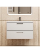 Тумба подвесная Uperwood, с раковиной Uperwood Foster New 80, цвет белый - Фото 4