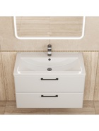 Тумба подвесная Uperwood, с раковиной Uperwood Foster New 80 см, цвет белый  (артикул 10994239)  большой выбор товаров оптом и в розницу по низким ценам с доставкой