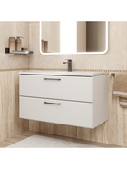 Тумба подвесная Uperwood, с раковиной Uperwood Foster New 90 см, цвет белый  (артикул 10994241)  большой выбор товаров оптом и в розницу по низким ценам с доставкой