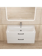 Тумба подвесная Uperwood, с раковиной Uperwood Foster New 100 см, цвет белый  (артикул 10994242)  большой выбор товаров оптом и в розницу по низким ценам с доставкой