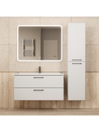 Тумба подвесная Uperwood, с раковиной Uperwood Foster New 100, цвет белый - Фото 7