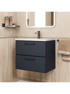 Тумба подвесная Uperwood, с раковиной Uperwood Foster New 60, цвет чёрный - Фото 1