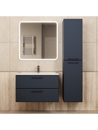 Тумба подвесная Uperwood, с раковиной Uperwood Foster New 80, цвет чёрный - Фото 7