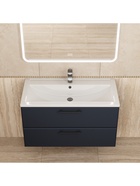 Тумба подвесная Uperwood, с раковиной Uperwood Foster New 90 см, цвет черный  (артикул 10994246)  большой выбор товаров оптом и в розницу по низким ценам с доставкой