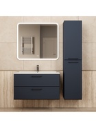 Тумба подвесная Uperwood, с раковиной Uperwood Foster New 90, цвет чёрный - Фото 7