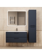 Тумба подвесная Uperwood, с раковиной Uperwood Foster New 100, цвет чёрный - Фото 7