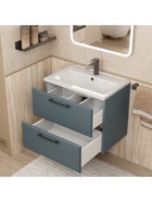 Тумба подвесная Uperwood, с раковиной Uperwood Foster New 60 см, цвет серый графит  (артикул 10994248)  большой выбор товаров оптом и в розницу по низким ценам с доставкой