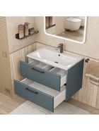 Тумба подвесная Uperwood, с раковиной Uperwood Foster New 70 см, цвет серый графит  (артикул 10994249)  большой выбор товаров оптом и в розницу по низким ценам с доставкой