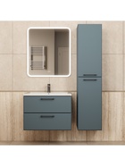 Тумба подвесная Uperwood, с раковиной Uperwood Foster New 70 см, цвет серый графит  (артикул 10994249)  большой выбор товаров оптом и в розницу по низким ценам с доставкой