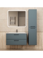 Тумба подвесная Uperwood, с раковиной Uperwood Foster New 90, цвет серый графит - Фото 8