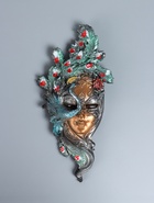 УЦЕНКА Венецианская маска "Павлин" цветной, 35см - Фото 2