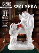 УЦЕНКА Фигурка «Ангел на лошади», 13.5×10×6.5 см, белый - Фото 1