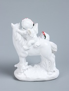 УЦЕНКА Фигурка «Ангел на лошади», 13.5×10×6.5 см, белый - Фото 3