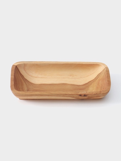 УЦЕНКА Блюдо, 20×10×3 см, тиковое дерево