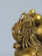 УЦЕНКА Фигурка «Мишка с лошадкой», 8.5×7×6 см, под золото - Фото 7