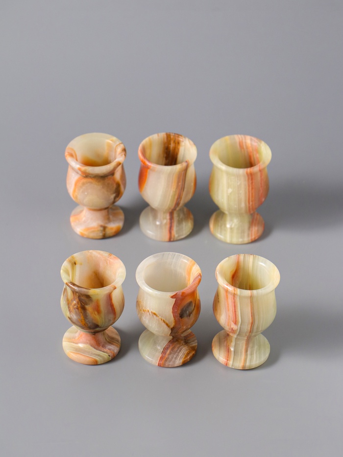 Набор рюмок 6 шт. «Грация», подарочный, 3.5×6.5 см, оникс - Фото 1