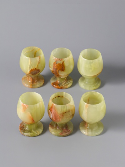 Набор рюмок 6 шт. «Грация», 5×7.5 см, оникс