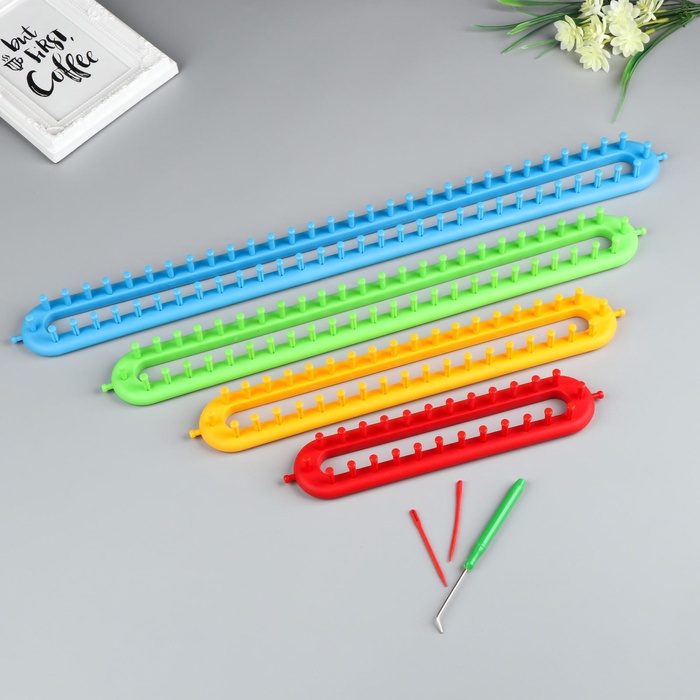 УЦЕНКА Набор устройств для вязания 4 шт. крючок, игла в компл. 25×5×3 см,36.5×5×3 см,47×5×3 см,57×5×3 см 1 - Фото 1