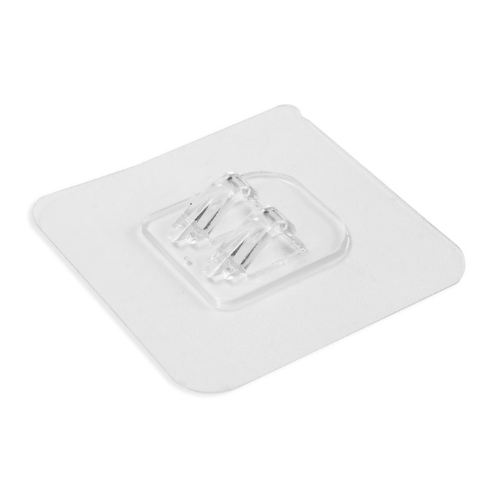 Держатель с клейкой поверхностью ТУНДРА, 60×60 мм, набор 6 шт. - Фото 1