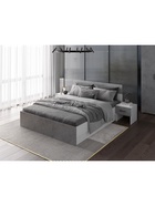 Кровать двуспальная «Юнона», 1600×2000 мм, цвет бетон/белый - Фото 2