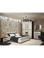 Комод 4 яшика Вегас, 850х446х910, Венге/Белая эмаль МДФ  (артикул 10988697)  большой выбор товаров оптом и в розницу по низким ценам с доставкой