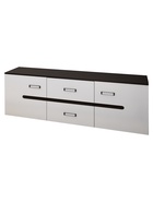 Тумба под ТВ 1600 Вегас, 1600х420х543, Венге/Белая эмаль МДФ 10988698