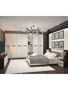 Шкаф - пенал «Вегас», с полками, 500×606×2236 мм, цвет венге/белая эмаль МДФ - Фото 2