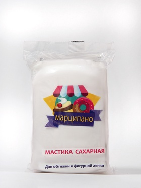 Мастика сахарная, белая, для обтяжки и фигурной лепки, 1 кг