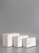 Набор подарочных коробок 3 в 1 прямоугольные с бантом, белый, 23×16×9.5; 21×14×8; 19×12×6.5 см - Фото 2