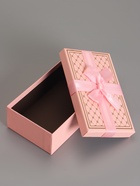 Набор подарочных коробок 3 в 1 прямоугольные с бантом, розовый с золотом, 23×16×9.5; 21×14×8; 19×12×6.5 см  (артикул 10958768)  большой выбор товаров оптом и в розницу по низким ценам с доставкой