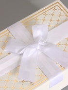 Набор подарочных коробок 3 в 1 прямоугольные с бантом, молочный с золотом, 23×16×9.5; 21×14×8; 19×12×6.5 см  (артикул 10958769)  большой выбор товаров оптом и в розницу по низким ценам с доставкой