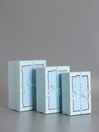 Набор подарочных коробок 3 в 1 прямоугольные с бантом, небесно голубой, 23×16×9.5; 21×14×8; 19×12×6.5 см - Фото 2