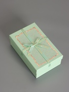 Набор подарочных коробок 3 в 1 прямоугольные с бантом, мятный, 23×16×9.5; 21×14×8; 19×12×6.5 см - Фото 4