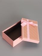 Набор подарочных коробок 3 в 1 прямоугольные с бантом, розовый с золотом, 23×16×9.5; 21×14×8; 19×12×6.5 см  (артикул 10958775)  большой выбор товаров оптом и в розницу по низким ценам с доставкой