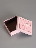 Набор подарочных коробок 3 в 1, прямоугольные с бантом, светло розовый, 19×19×9.8; 17×17×8; 15×15×6.5 см - Фото 8