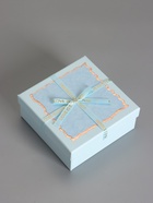 Набор подарочных коробок 3 в 1, прямоугольные с бантом, небесно голубой, 19×19×9.8; 17×17×8; 15×15×6.5 см - Фото 4