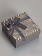 Набор подарочных коробок 3 в 1, прямоугольные с бантом, графитовый, 19×19×9.8;17×17×8; 15×15×6.5 см - Фото 4