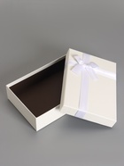 Набор подарочных коробок 3 в 1, прямоугольные с бантом, молочный, 33.5×25×11.5; 29×21×9; 24.5×17×6.5 см  (артикул 10958791)  большой выбор товаров оптом и в розницу по низким ценам с доставкой