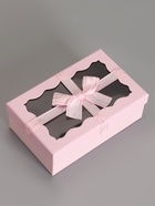 Набор подарочных коробок 3 в 1, прямоугольные с окном, розовый барби, 23×16×9.5; 21×14×8; 19×12×6.5 см  (артикул 10958794)  большой выбор товаров оптом и в розницу по низким ценам с доставкой