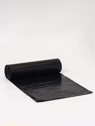 Мешки для мусора 240 л, ПВД, 40 мкм, 20 шт. в рул, 86×120 см, чёрные