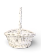 Корзина плетёная для хранения Folia, с ручкой, белая, набор 3 шт.  (артикул 10988694)  большой выбор товаров оптом и в розницу по низким ценам с доставкой