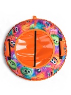 УЦЕНКА Чехол для тюбинга – ватрушки «Монстрики» Winter Star, диаметр 80 см, оранжевый - Фото 2
