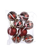 УЦЕНКА Набор шаров пластик d-5,5 см, 8 шт "Маскарад" бордовый - Фото 2