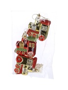 УЦЕНКА Украшение ёлочное "Паровозик" (набор 3 шт) 6,5х7 см, золото - Фото 4