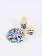 Посуда одноразовая бумажная на 10 персон: стаканы, тарелки, скатерть, Друзья - Фото 2